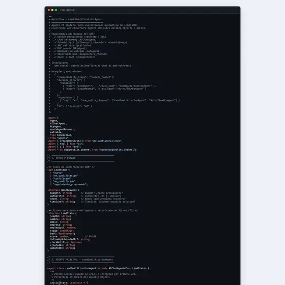 Resultado de ejemplo de Cloudflare Agents SDK — Referencia completa